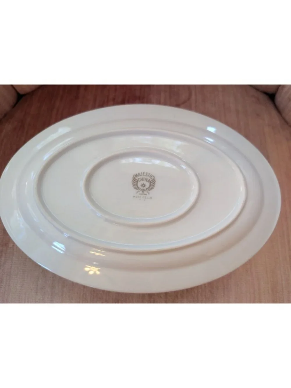Four Crown China Gravy Boat with Attached Underplate Lexington Pattern #360 MCM